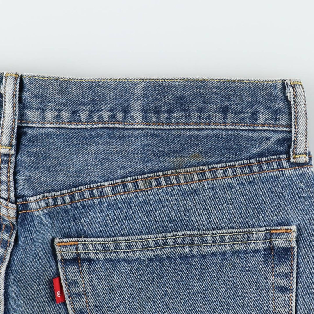 Levi's 505 tapered denim pants for men, size W33 cotton blue type Vintage Second Hand