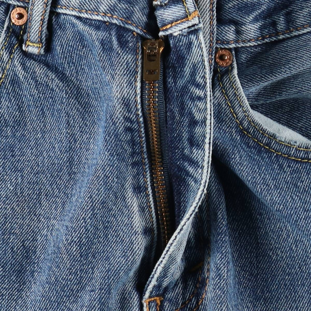 Levi's 505 tapered denim pants for men, size W33 cotton blue type Vintage Second Hand