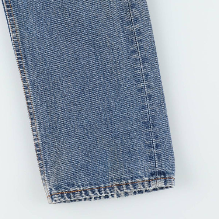 Levi's 505 tapered denim pants for men, size W33 cotton blue type Vintage Second Hand
