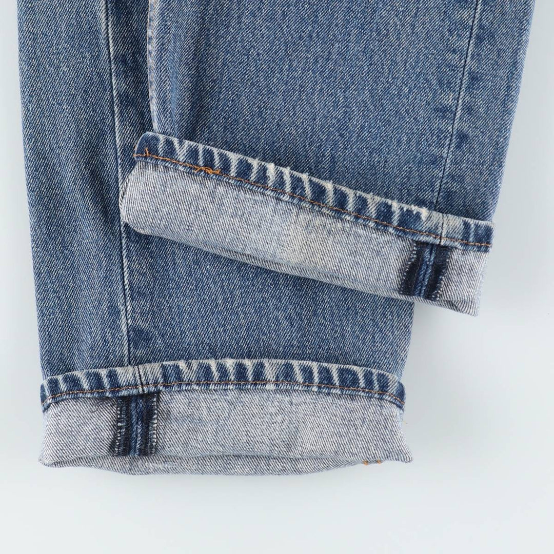 Levi's 505 tapered denim pants for men, size W33 cotton blue type Vintage Second Hand