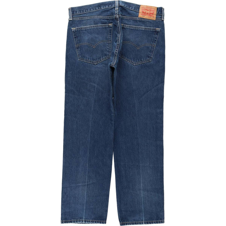 Levi's 505 tapered denim pants for men, equivalent to w35 cotton blue type Vintage Second Hand