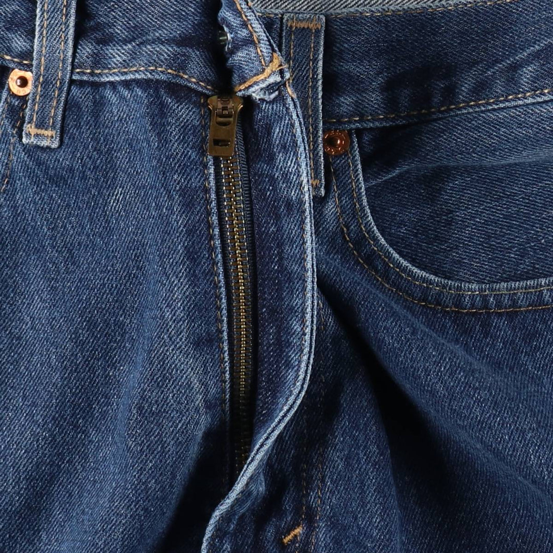 Levi's 505 tapered denim pants for men, equivalent to w35 cotton blue type Vintage Second Hand