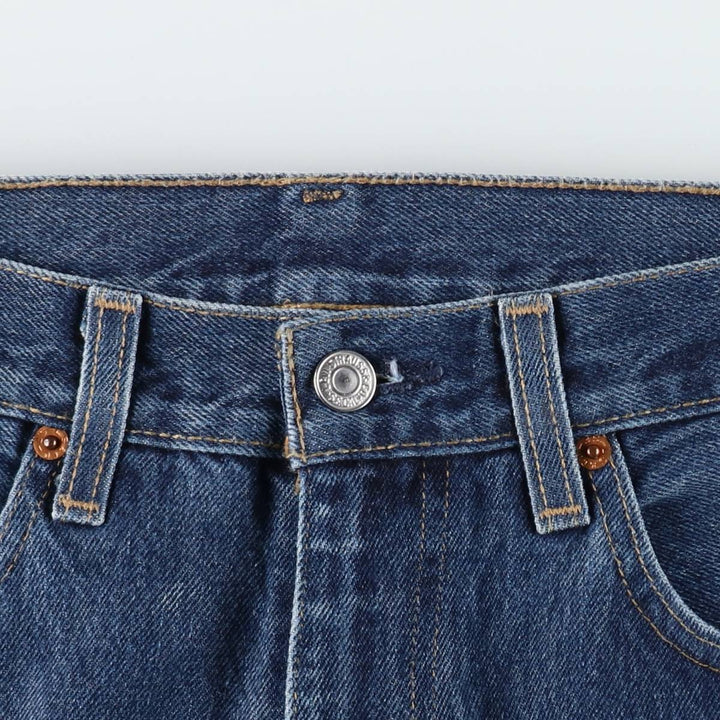 Levi's 505 tapered denim pants for men, equivalent to w35 cotton blue type Vintage Second Hand