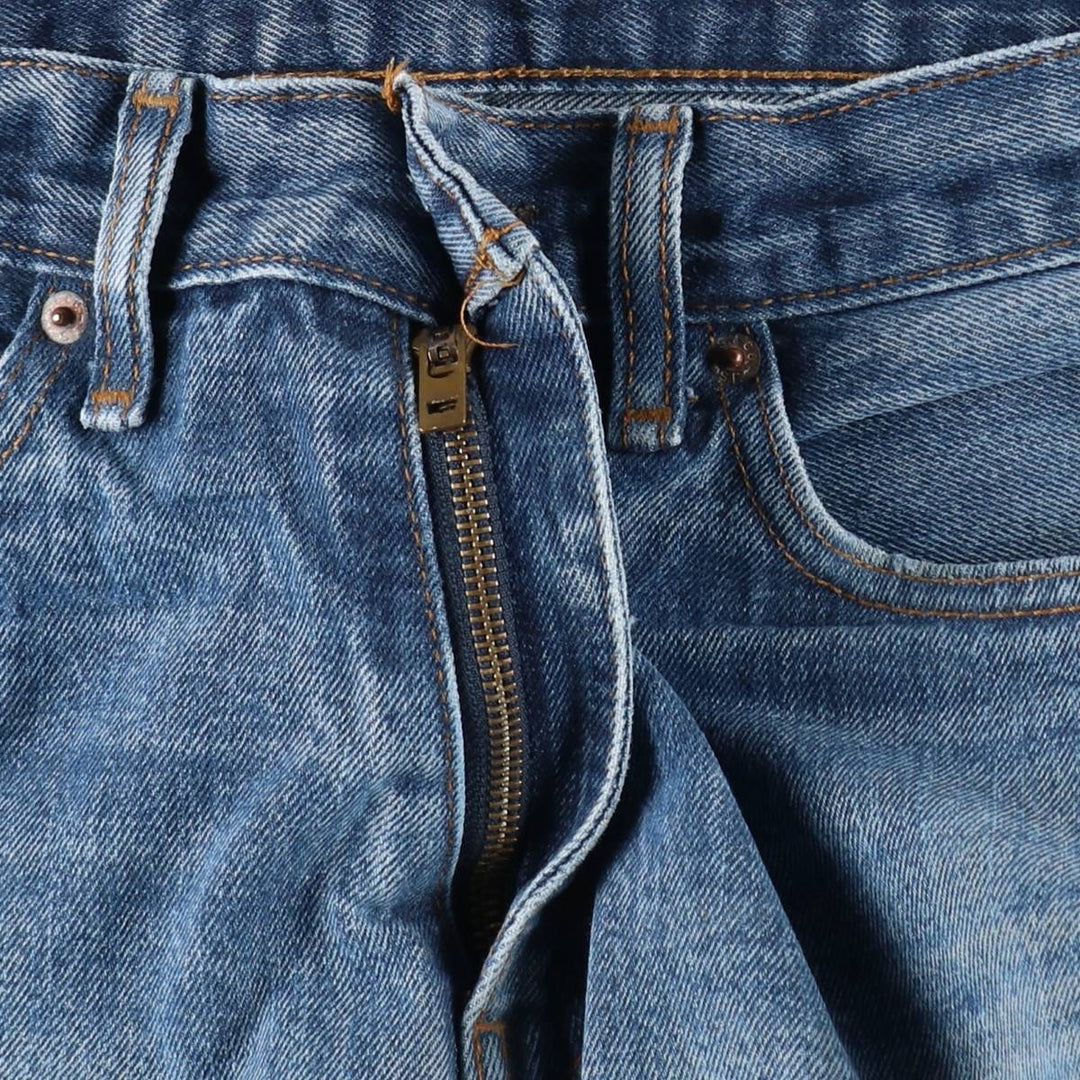 Levi's 505 tapered denim pants for men, size W33 cotton blue type Vintage Second Hand