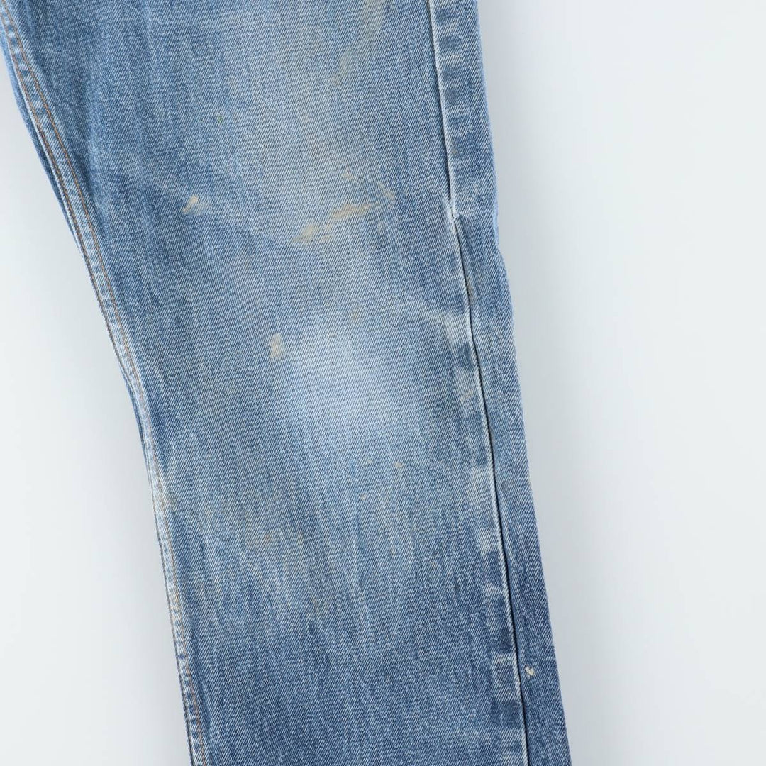 Levi's 505 tapered denim pants for men, size W33 cotton blue type Vintage Second Hand