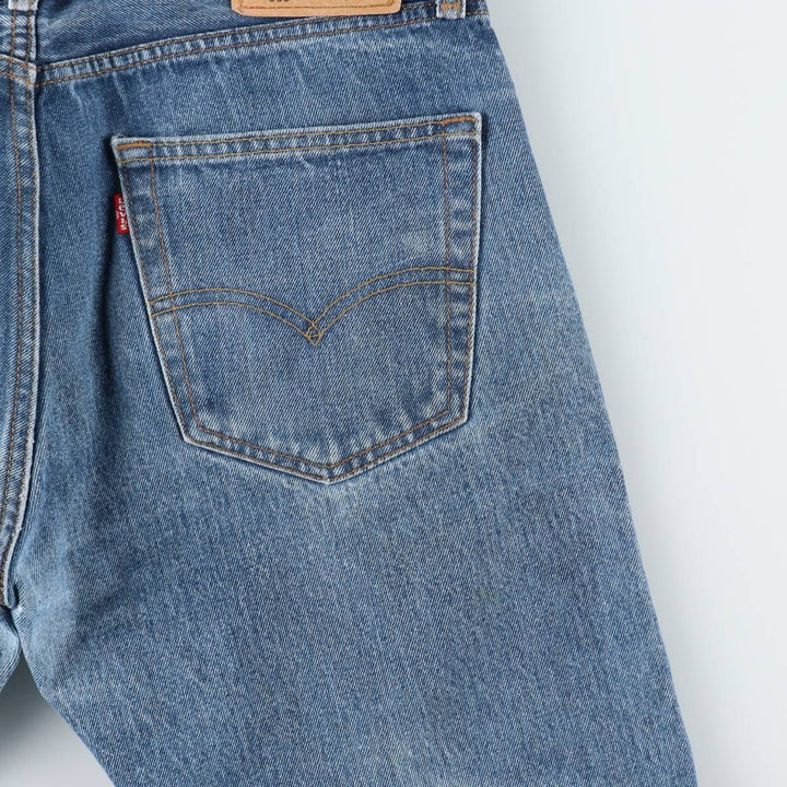 Levi's 505 tapered denim pants for men, size W33 cotton blue type Vintage Second Hand