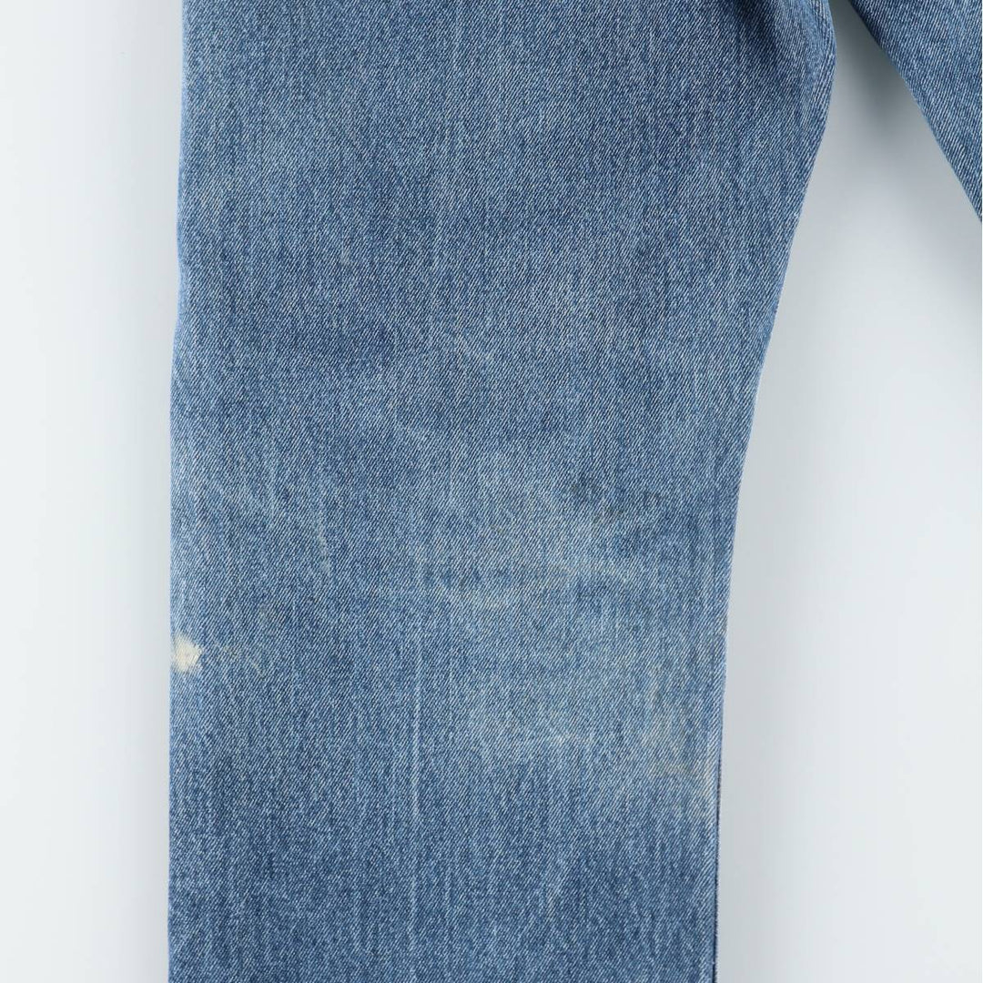 Levi's 505 tapered denim pants for men, size W33 cotton blue type Vintage Second Hand