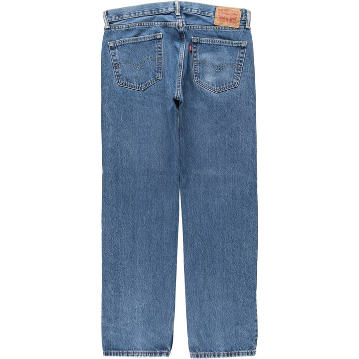 Levi's 505 tapered denim pants for men, size w36 cotton blue type Vintage Second Hand