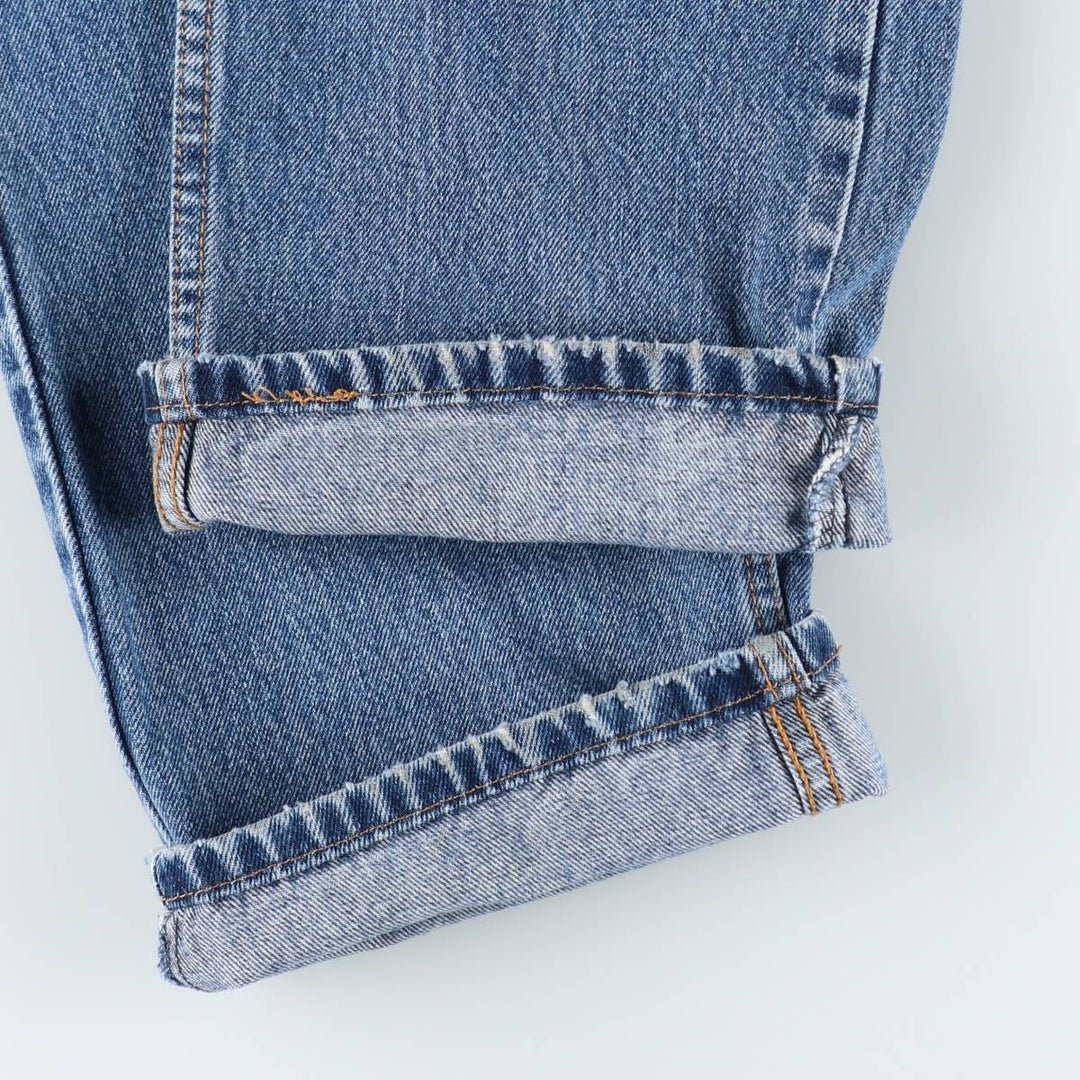 Levi's 505 tapered denim pants for men, size w36 cotton blue type Vintage Second Hand
