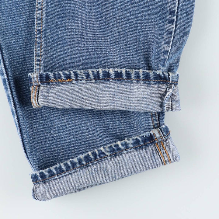 Levi's 505 tapered denim pants for men, size w36 cotton blue type Vintage Second Hand