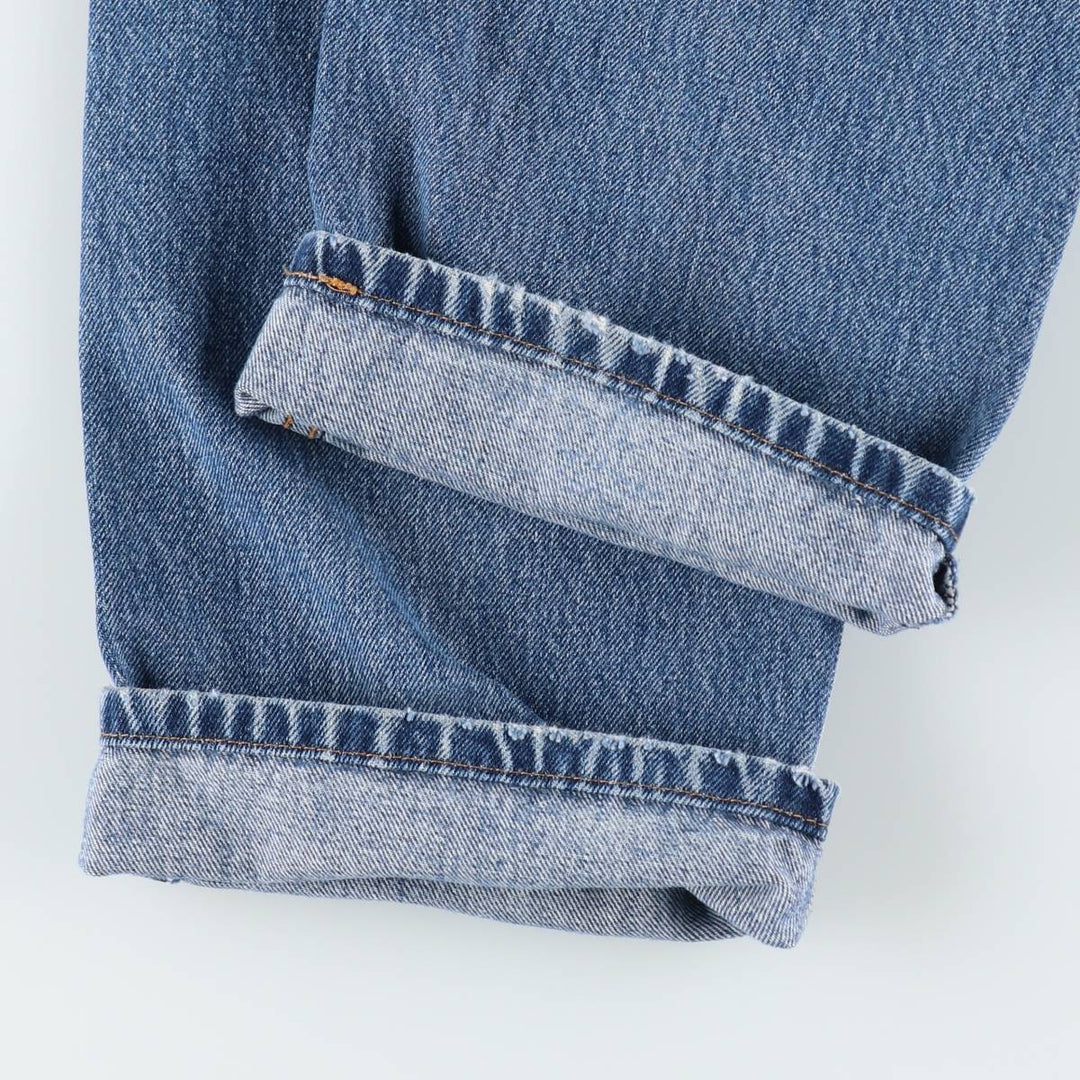 Levi's 505 tapered denim pants for men, size w36 cotton blue type Vintage Second Hand