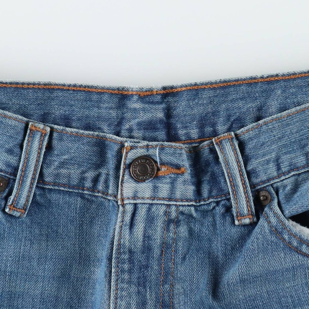 Levi's 505 tapered denim pants for men, size w37 cotton blue type Vintage Second Hand