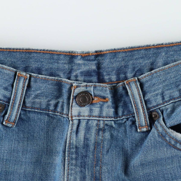 Levi's 505 tapered denim pants for men, size w37 cotton blue type Vintage Second Hand