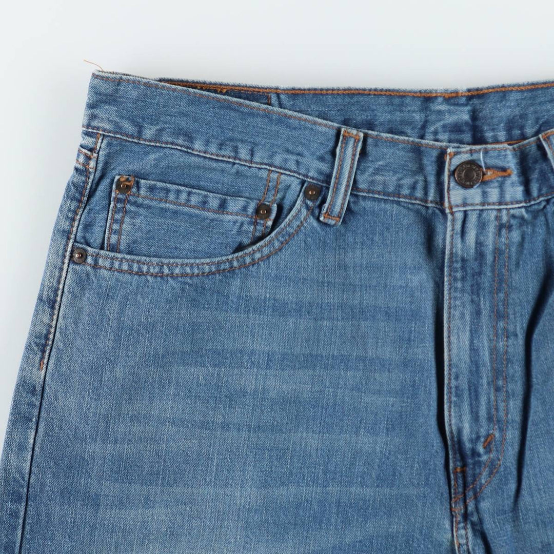 Levi's 505 tapered denim pants for men, size w37 cotton blue type Vintage Second Hand