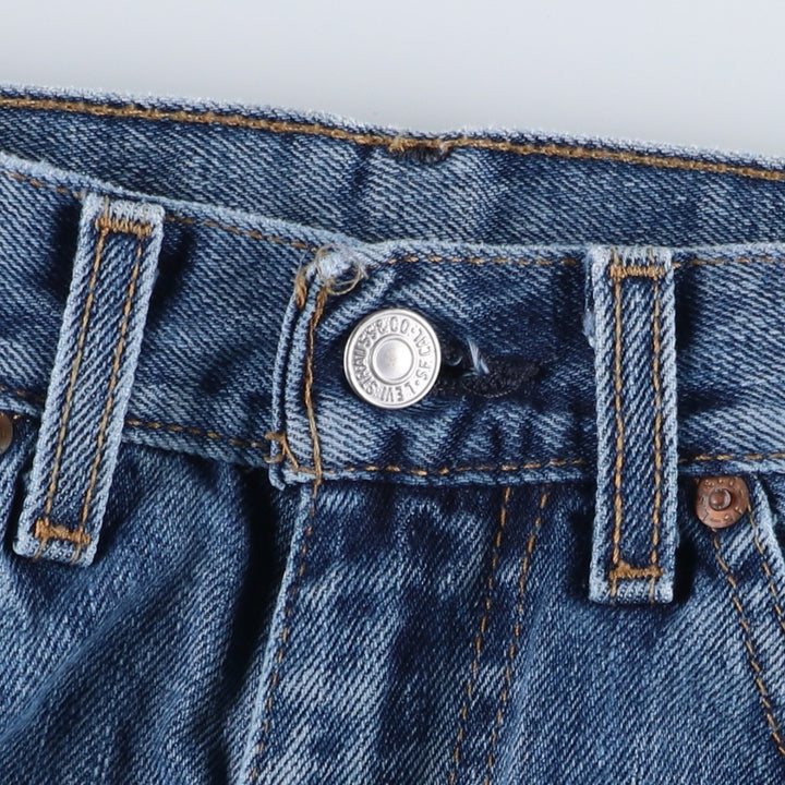 Levi's 505 tapered denim pants for men, size w36 cotton blue type Vintage Second Hand