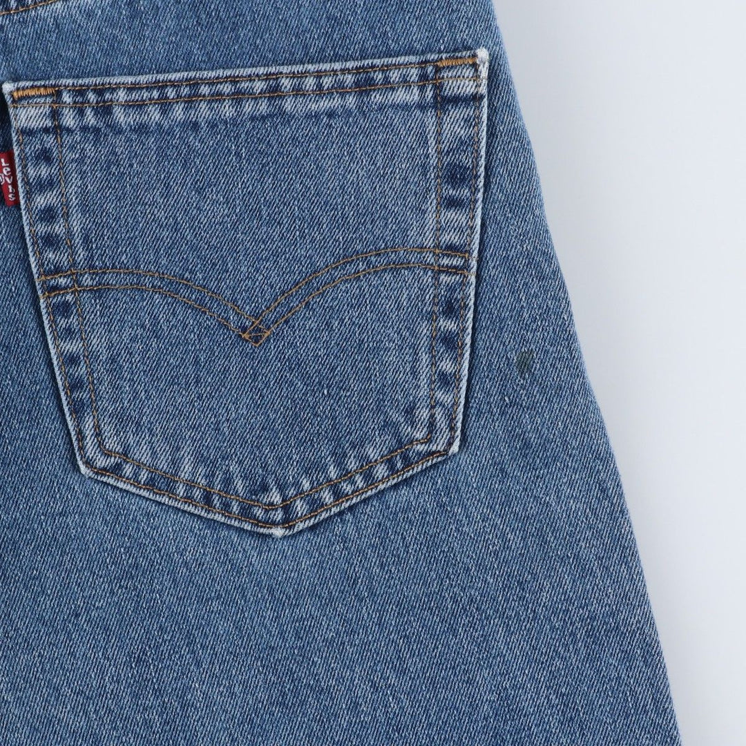 Levi's 505 tapered denim pants for men, size w36 cotton blue type Vintage Second Hand
