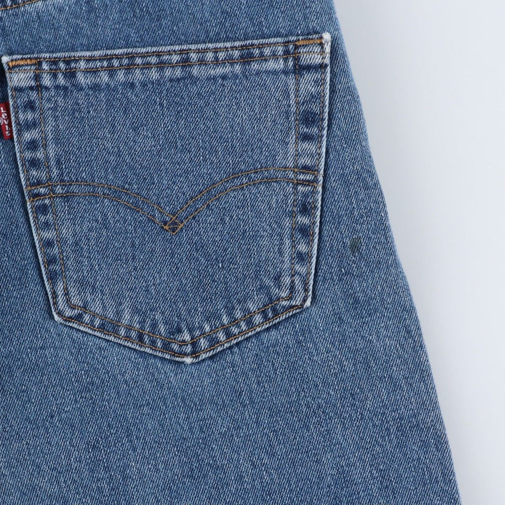 Levi's 505 tapered denim pants for men, size w36 cotton blue type Vintage Second Hand