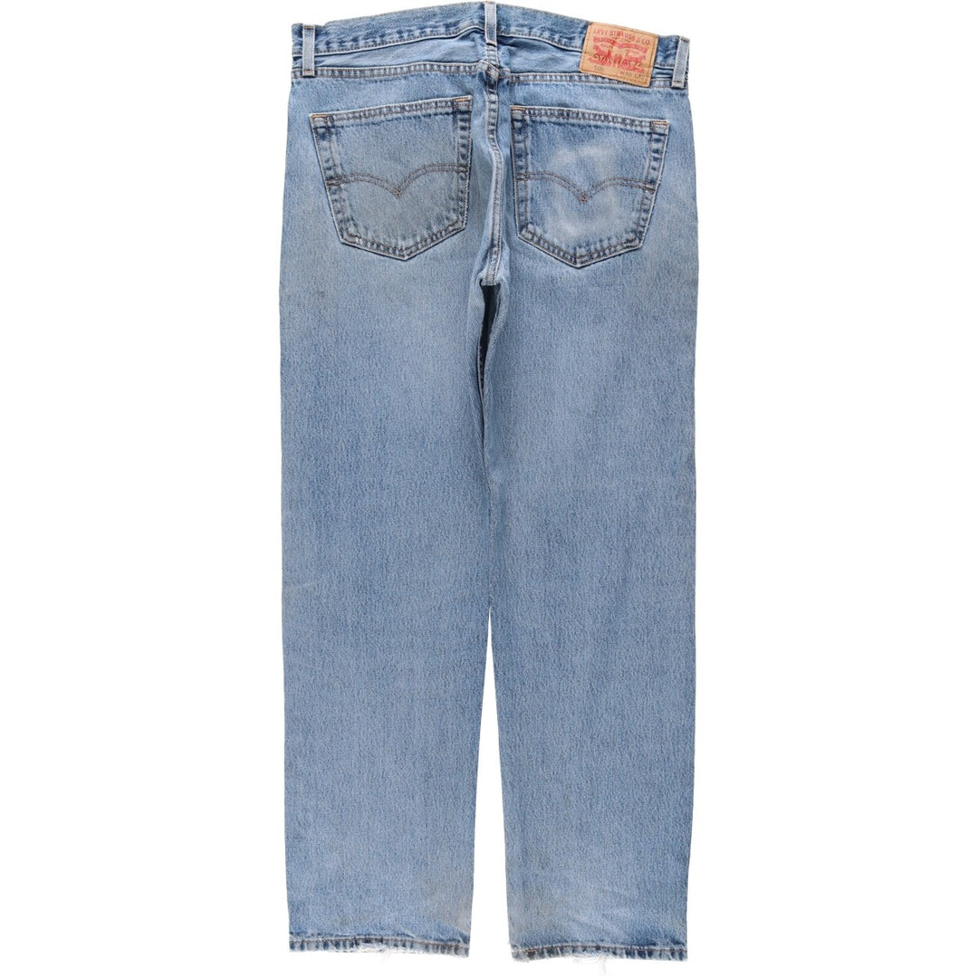 Levi's 505 tapered denim pants for men, equivalent to w35 cotton blue type Vintage Second Hand