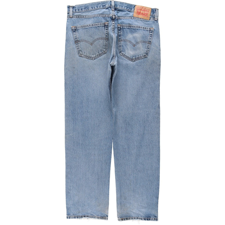 Levi's 505 tapered denim pants for men, equivalent to w35 cotton blue type Vintage Second Hand