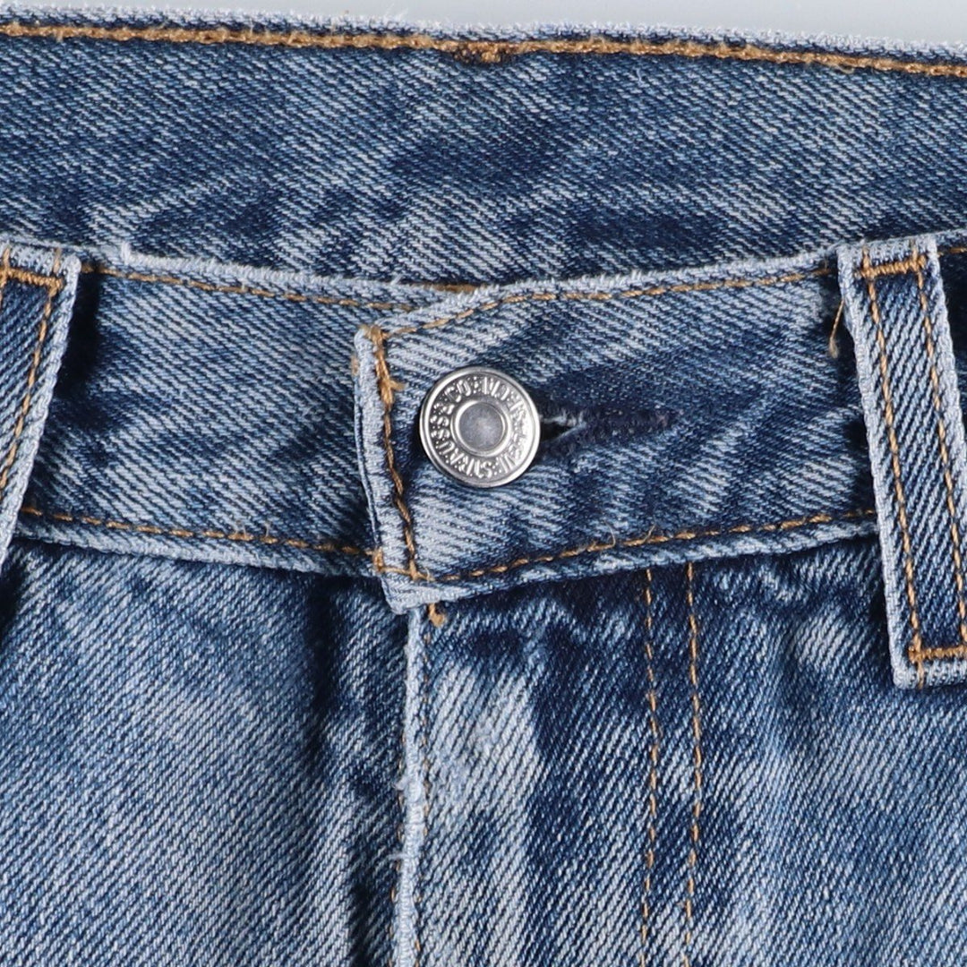 Levi's 505 tapered denim pants for men, equivalent to w35 cotton blue type Vintage Second Hand