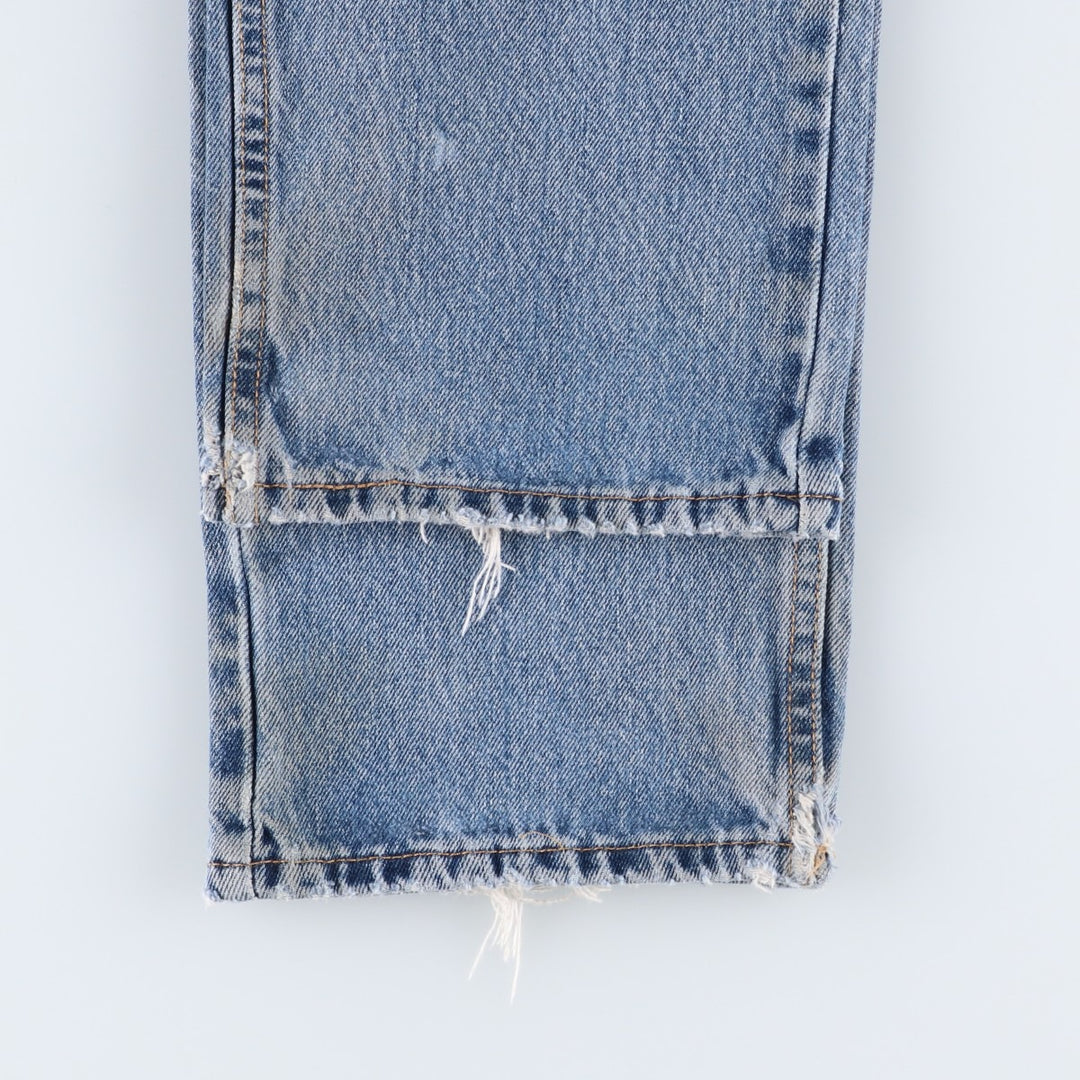 Levi's 505 tapered denim pants for men, equivalent to w35 cotton blue type Vintage Second Hand
