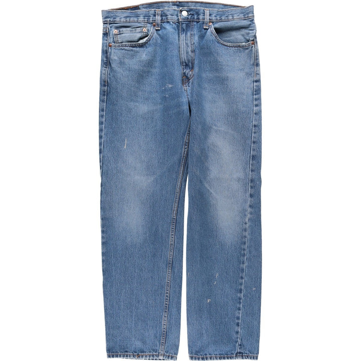 Levi's 505 tapered denim pants for men, equivalent to w35 unclear blue type Vintage Second Hand