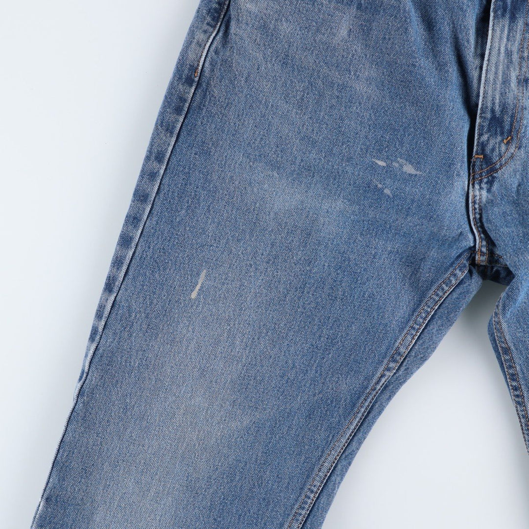 Levi's 505 tapered denim pants for men, equivalent to w35 unclear blue type Vintage Second Hand