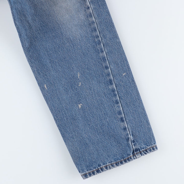 Levi's 505 tapered denim pants for men, equivalent to w35 unclear blue type Vintage Second Hand