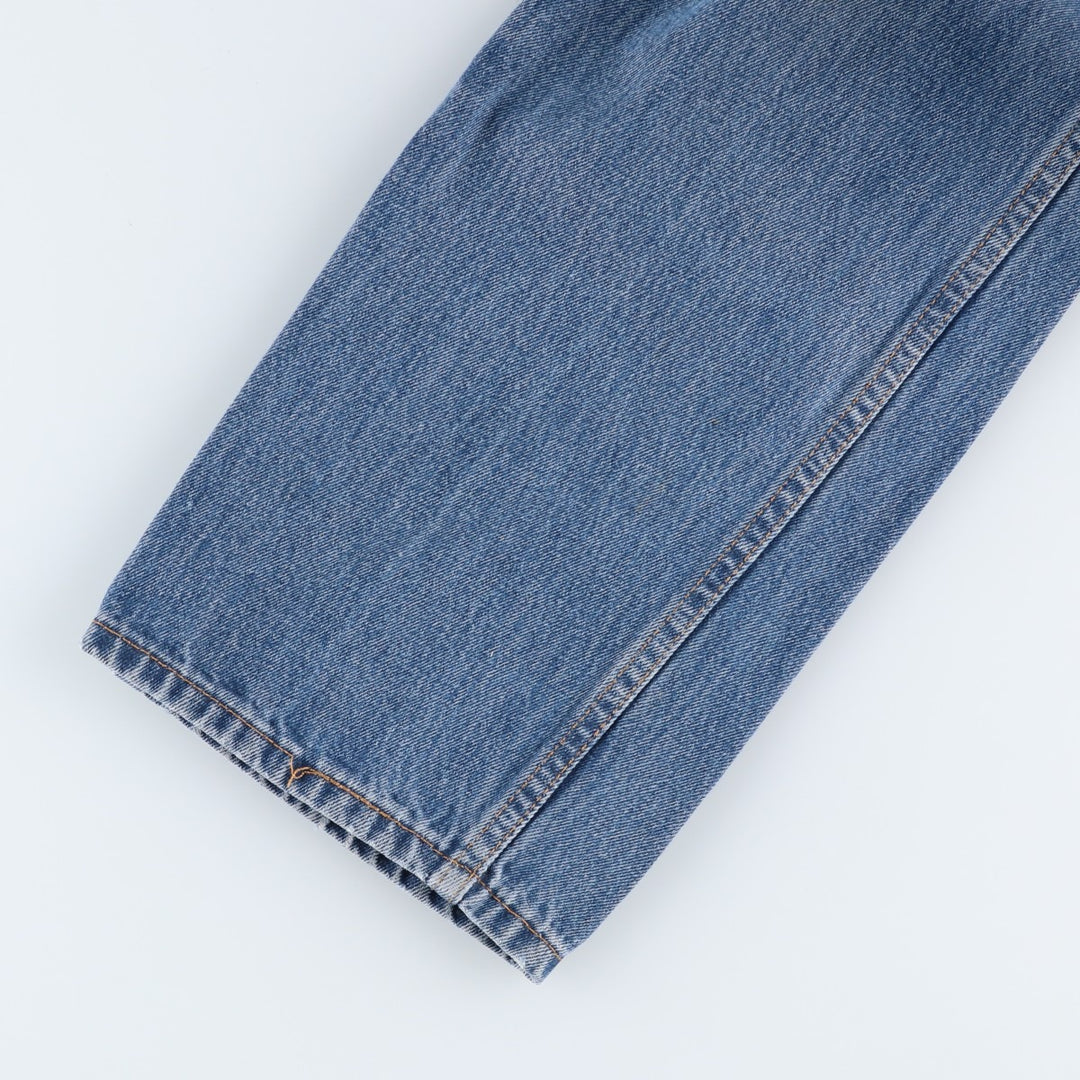 Levi's 505 tapered denim pants for men, equivalent to w35 unclear blue type Vintage Second Hand