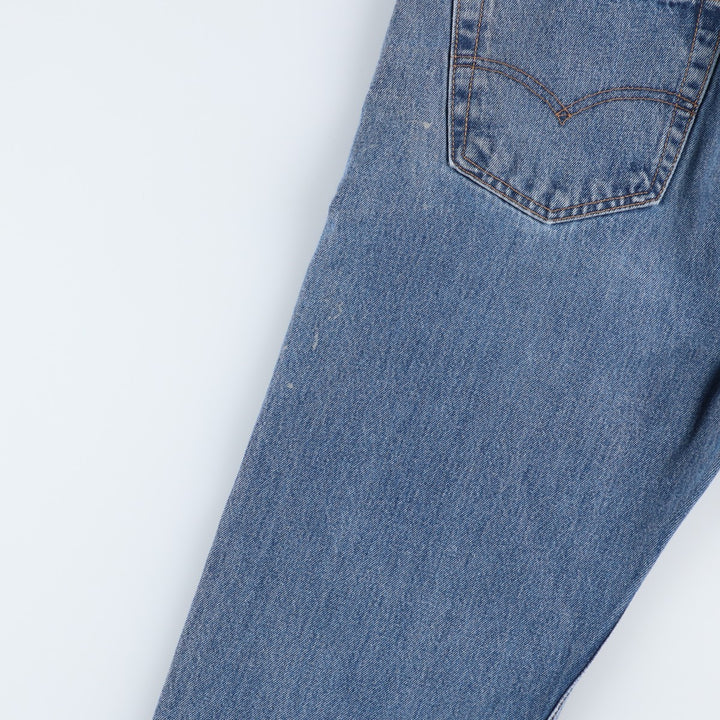 Levi's 505 tapered denim pants for men, equivalent to w35 unclear blue type Vintage Second Hand