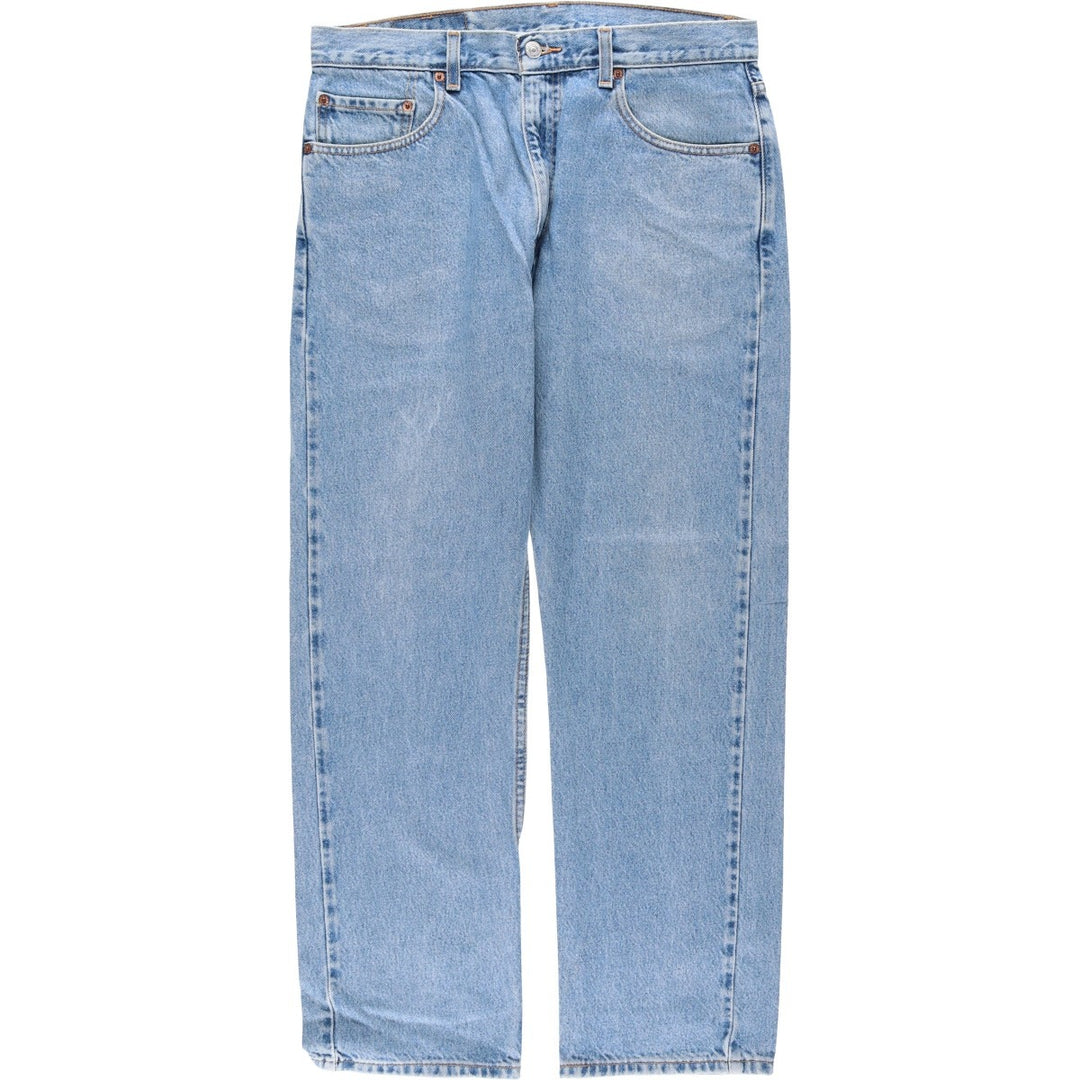 00'S Levi's 505 REGULAR FIT tapered denim pants for men, size w34 cotton blue type Vintage Second Hand