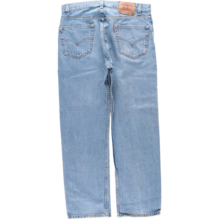00'S Levi's 505 REGULAR FIT tapered denim pants for men, size w34 cotton blue type Vintage Second Hand