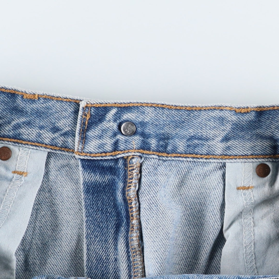 00'S Levi's 505 REGULAR FIT tapered denim pants for men, size w34 cotton blue type Vintage Second Hand
