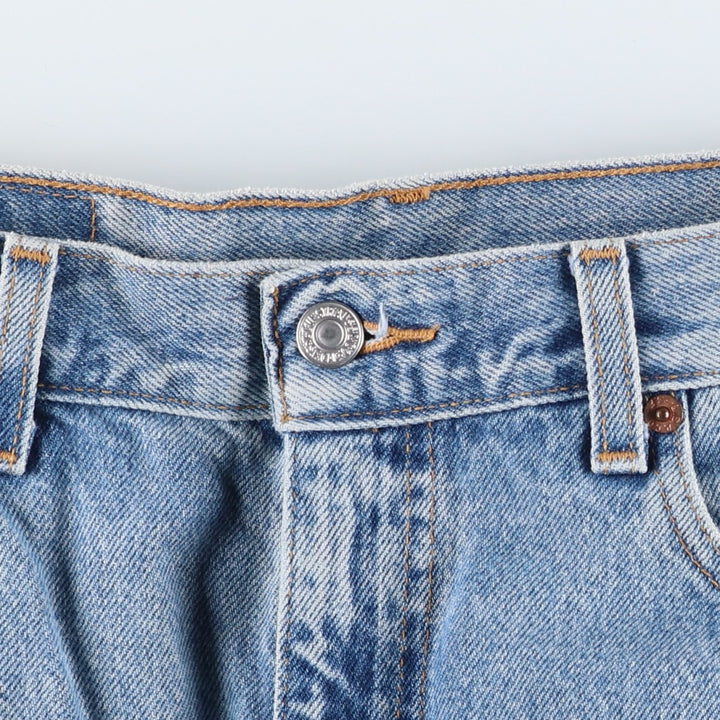 00'S Levi's 505 REGULAR FIT tapered denim pants for men, size w34 cotton blue type Vintage Second Hand