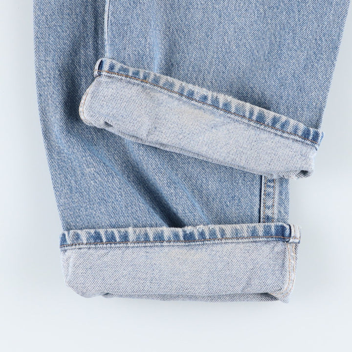 00'S Levi's 505 REGULAR FIT tapered denim pants for men, size w34 cotton blue type Vintage Second Hand