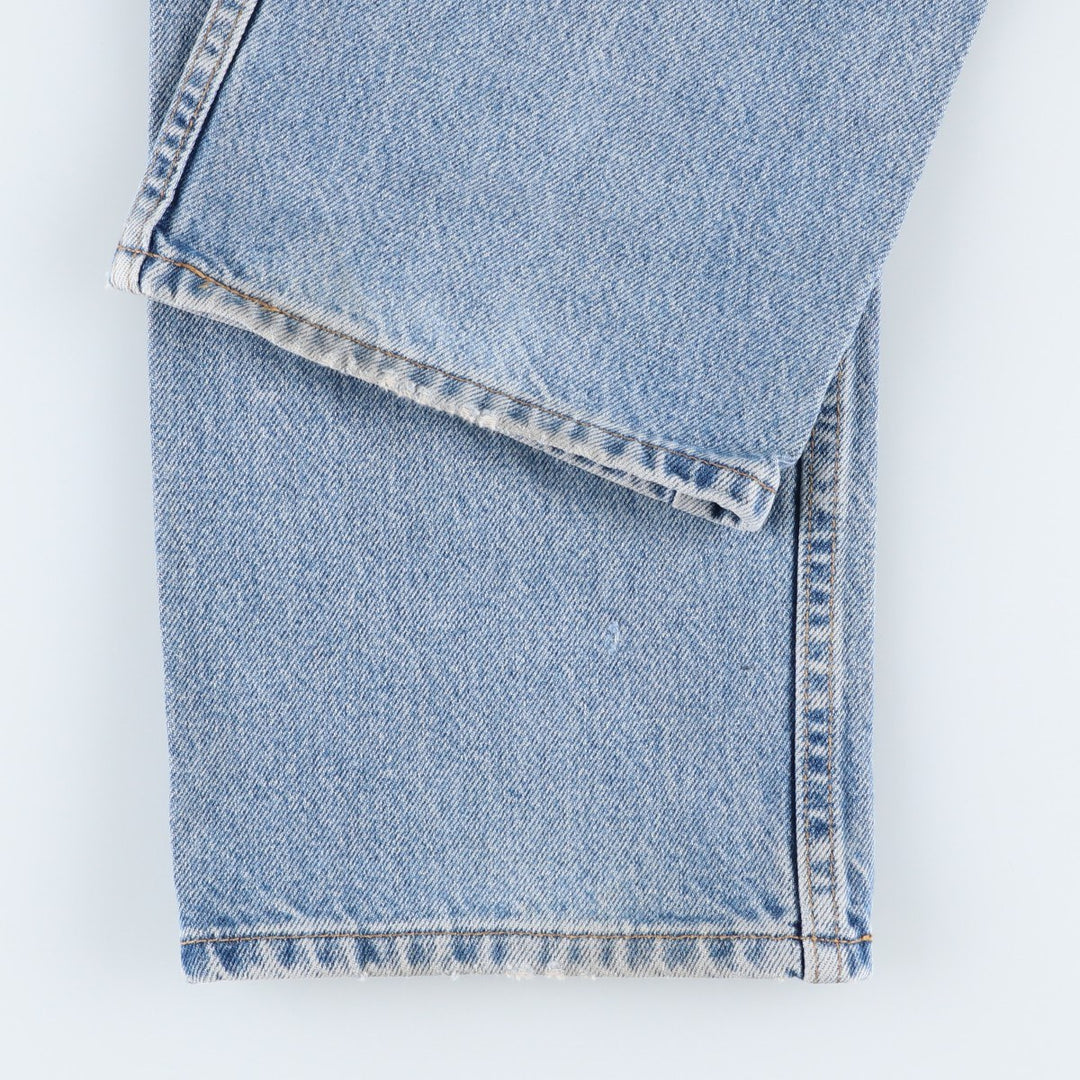 00'S Levi's 505 REGULAR FIT tapered denim pants for men, size w34 cotton blue type Vintage Second Hand