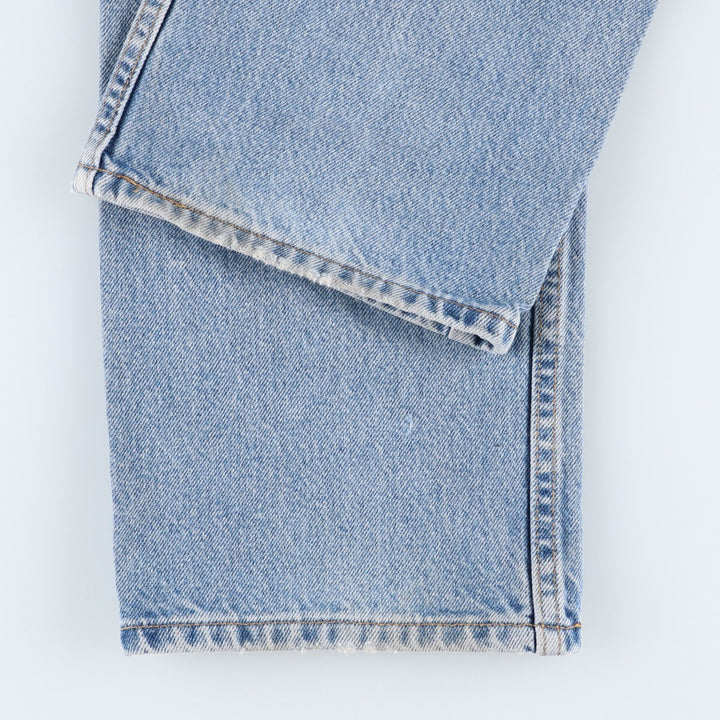 00'S Levi's 505 REGULAR FIT tapered denim pants for men, size w34 cotton blue type Vintage Second Hand