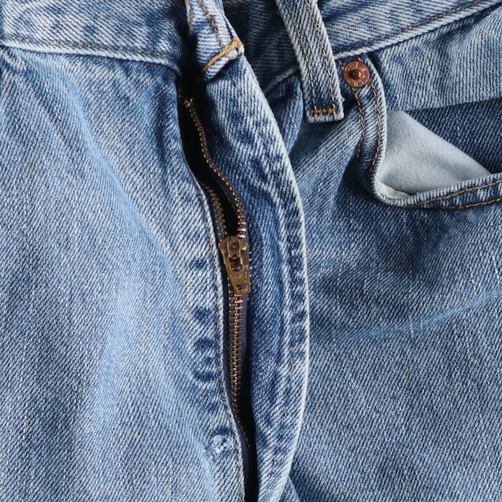 00'S Levi's 505 REGULAR FIT tapered denim pants for men, size w35 cotton Blue type light blue Vintage Second Hand