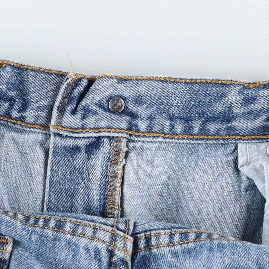 00'S Levi's 505 REGULAR FIT tapered denim pants for men, size w35 cotton Blue type light blue Vintage Second Hand