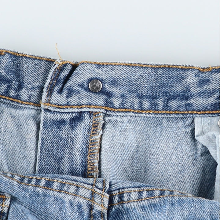 00'S Levi's 505 REGULAR FIT tapered denim pants for men, size w35 cotton Blue type light blue Vintage Second Hand