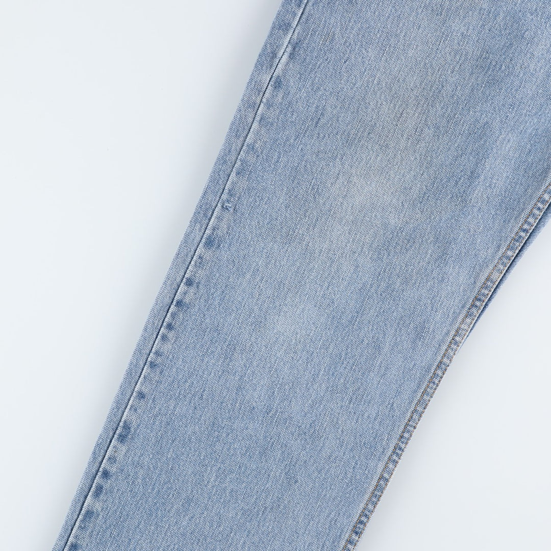 00'S Levi's 505 REGULAR FIT tapered denim pants for men, size w35 cotton Blue type light blue Vintage Second Hand