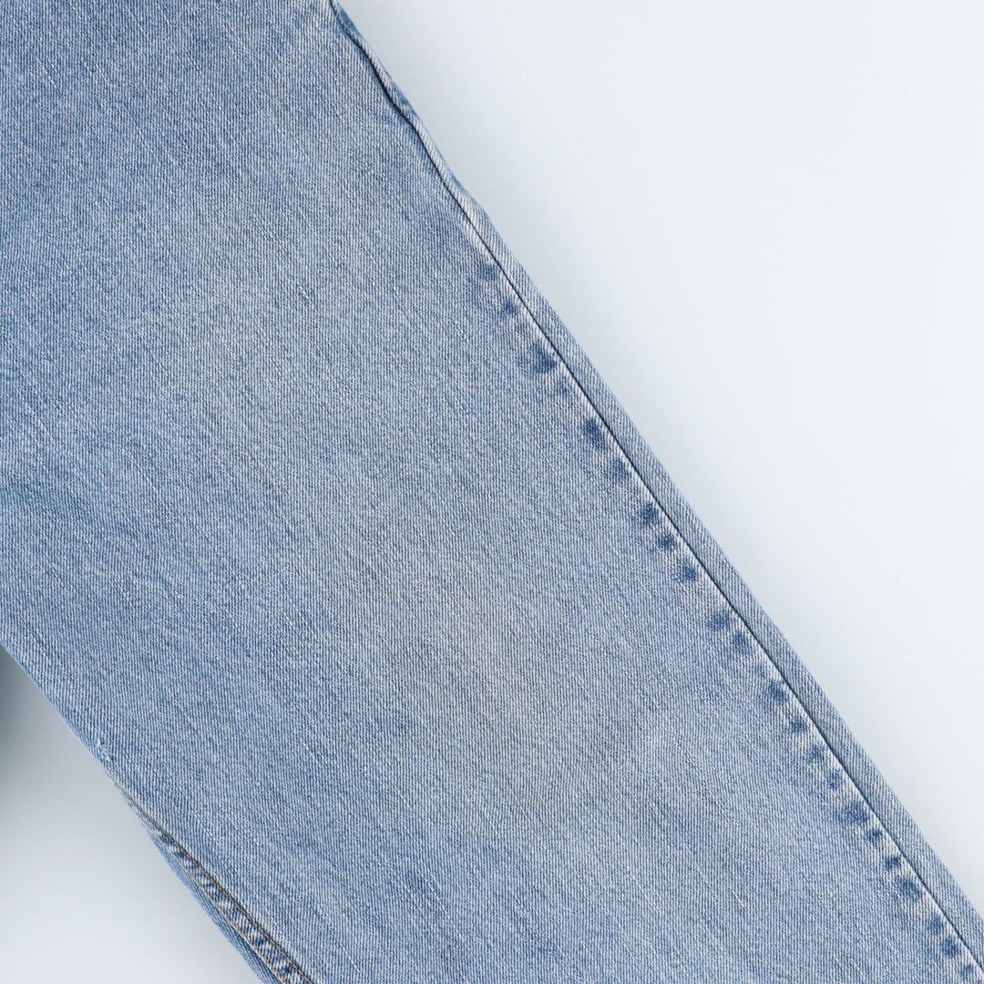 00'S Levi's 505 REGULAR FIT tapered denim pants for men, size w35 cotton Blue type light blue Vintage Second Hand