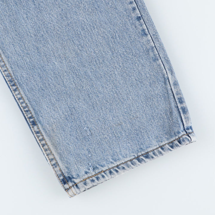 00'S Levi's 505 REGULAR FIT tapered denim pants for men, size w35 cotton Blue type light blue Vintage Second Hand