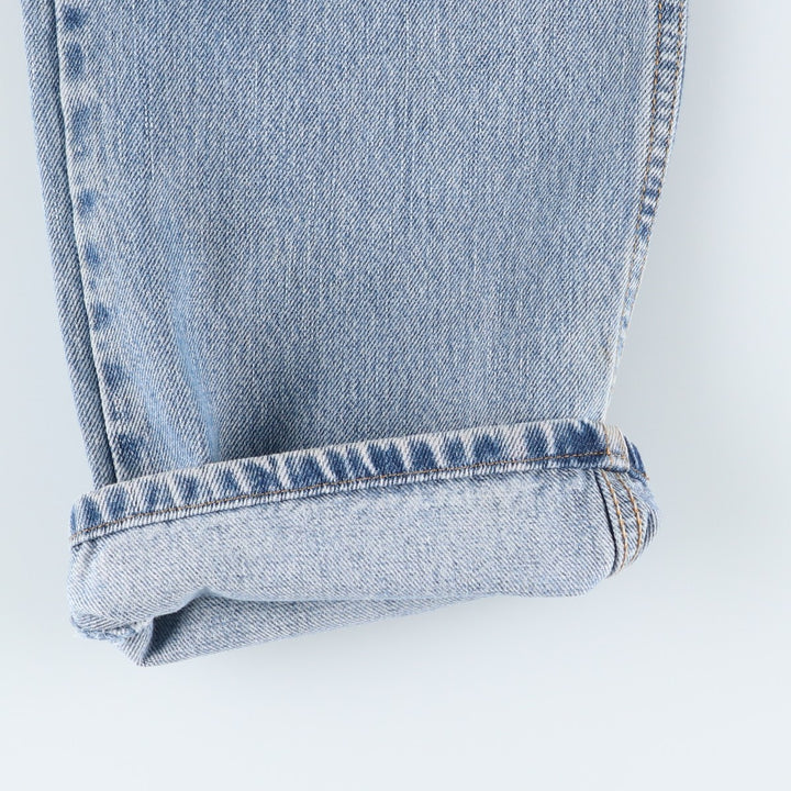 00'S Levi's 505 REGULAR FIT tapered denim pants for men, size w35 cotton Blue type light blue Vintage Second Hand