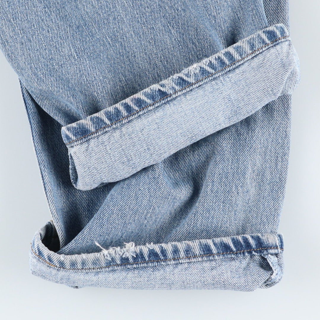 00'S Levi's 505 REGULAR FIT tapered denim pants for men, size w35 cotton Blue type light blue Vintage Second Hand