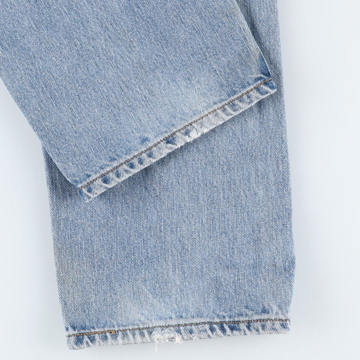 00'S Levi's 505 REGULAR FIT tapered denim pants for men, size w35 cotton Blue type light blue Vintage Second Hand