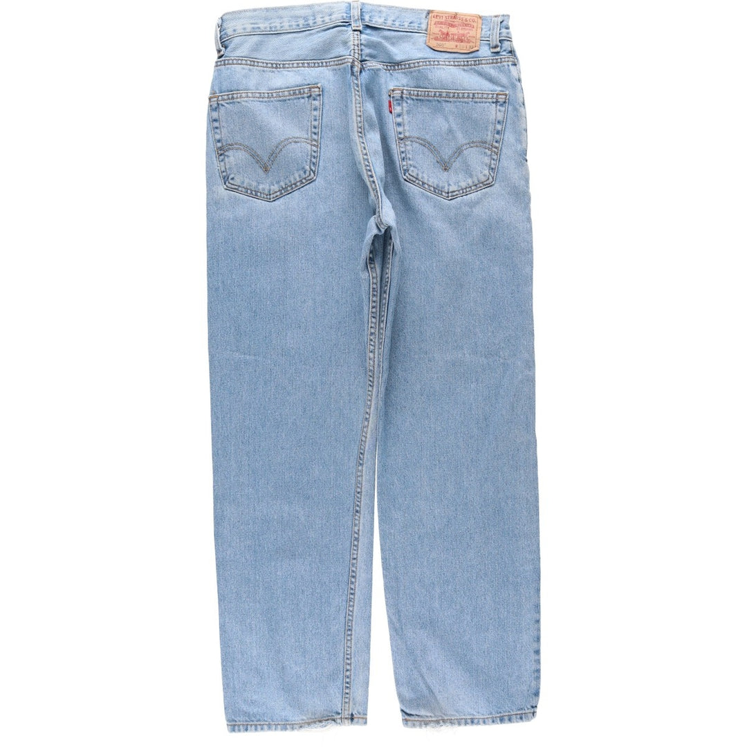 00'S Levi's 505 REGULAR FIT tapered denim pants for men, size w35 cotton Blue type light blue Vintage Second Hand