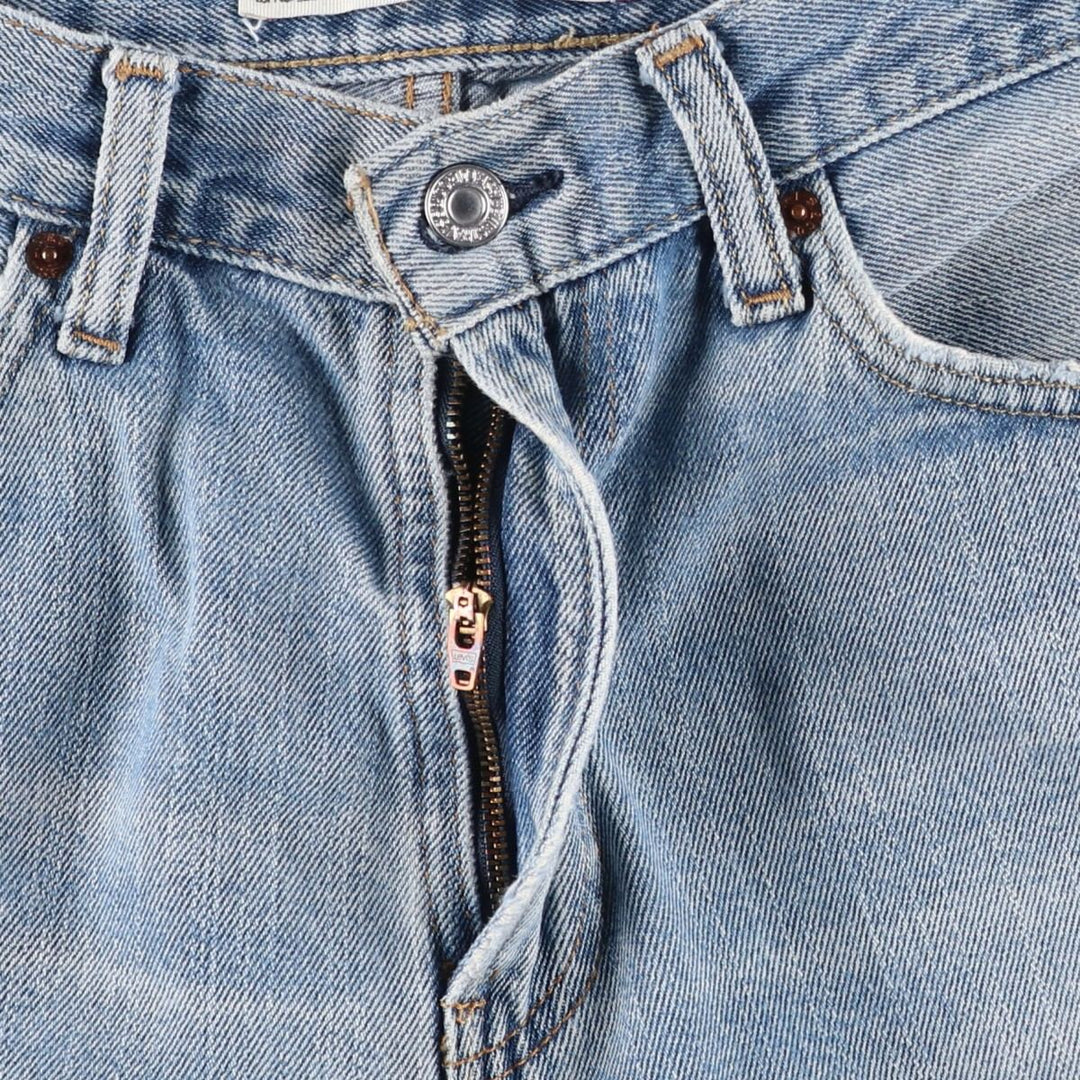 Levi's 505 STRAIGHT FIT tapered denim pants for men, size w34 cotton blue type Vintage Second Hand