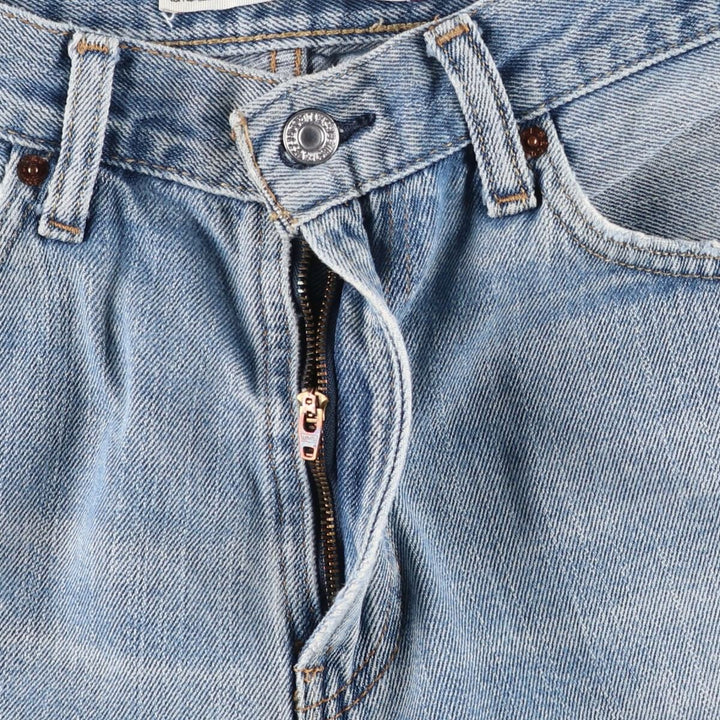 Levi's 505 STRAIGHT FIT tapered denim pants for men, size w34 cotton blue type Vintage Second Hand
