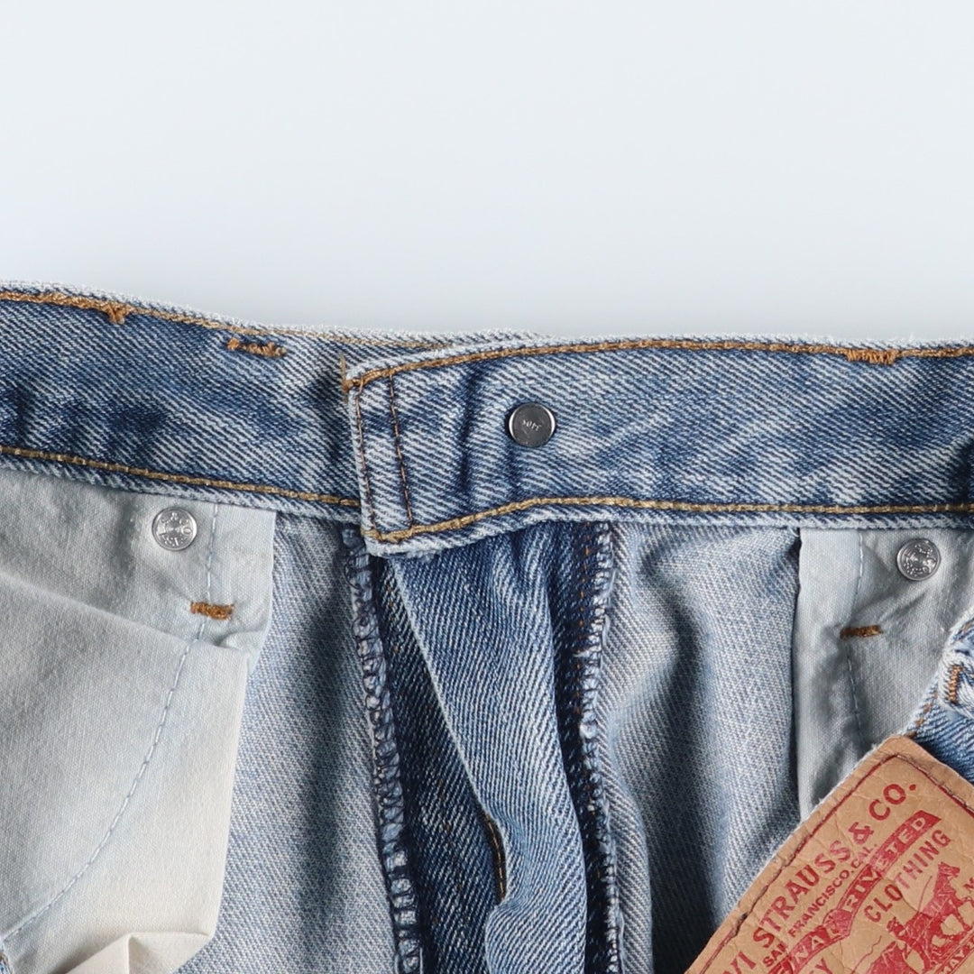 Levi's 505 STRAIGHT FIT tapered denim pants for men, size w34 cotton blue type Vintage Second Hand